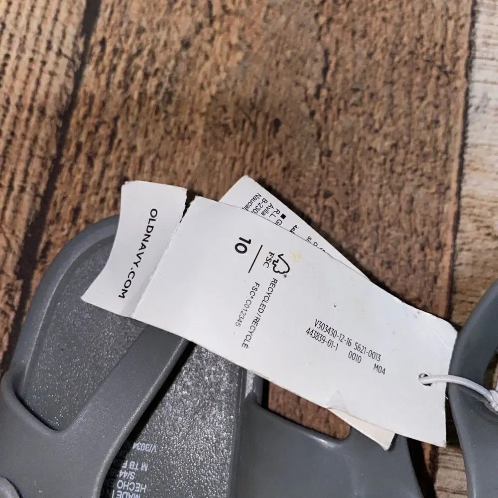 💜 Old navy size 10 gray mary Jane jelly sandals